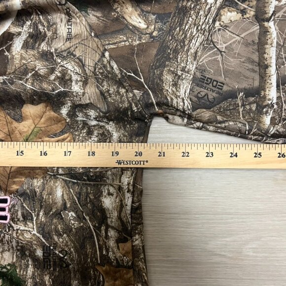 Real Tree Realtree Camo Womens Camouflage Pink Hoodie Sweatshirt size Large - Picture 4 of 5